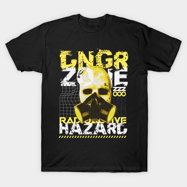 Danger Zone Radioactive Hazard T-Shirt by RadioaktivShop